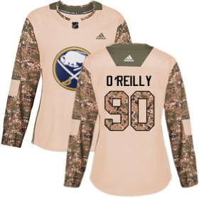 Wholesale Cheap Adidas Sabres #90 Ryan O\'Reilly Camo Authentic 2017 Veterans Day Women\'s Stitched NHL Jersey