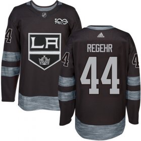 Wholesale Cheap Adidas Kings #44 Robyn Regehr Black 1917-2017 100th Anniversary Stitched NHL Jersey