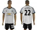 Wholesale Cheap Manchester United #22 Powell White Soccer Club Jersey