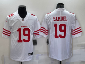 Wholesale Cheap Men\'s San Francisco 49ers #19 Deebo Samuel 2022 New White Vapor Untouchable Limited Stitched Jersey