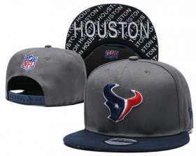 Wholesale Cheap Texans Team Logo Gray Navy Adjustable Hat TX