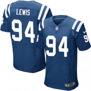 Wholesale Cheap Nike Colts #94 Tyquan Lewis Royal Blue Team Color Men's Stitched NFL Elite Jersey