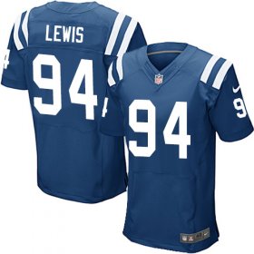 Wholesale Cheap Nike Colts #94 Tyquan Lewis Royal Blue Team Color Men\'s Stitched NFL Elite Jersey