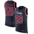 Wholesale Cheap Nike Texans #59 Whitney Mercilus Navy Blue Team Color Men's Stitched NFL Limited Rush Tank Top Jersey