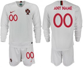 Wholesale Cheap Portugal Personalized Away Long Sleeves Soccer Country Jersey