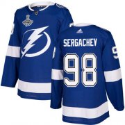 Cheap Adidas Lightning #98 Mikhail Sergachev Blue Home Authentic Youth 2020 Stanley Cup Champions Stitched NHL Jersey