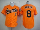 Wholesale Cheap Orioles #8 Cal Ripken Orange Cool Base Stitched MLB Jersey