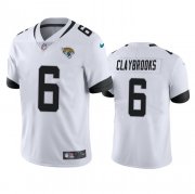 Cheap Men's Jacksonville Jaguars #6 Chris Claybrooks White Vapor Untouchable Limited Stitched Jersey