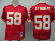 Wholesale Cheap Mitchell And Ness Chiefs #58 Derrick Thomas Red Throwback Stitched NFL Jersey