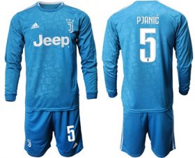 Wholesale Cheap Juventus #5 Pjanic Third Long Sleeves Soccer Club Jersey