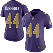 Wholesale Cheap Nike Ravens #44 Marlon Humphrey Purple Women's Stitched NFL Limited Rush Jersey