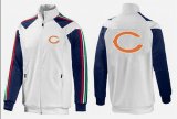 Wholesale Cheap NFL Chicago Bears Team Logo Jacket White_2