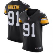 Wholesale Cheap Nike Steelers #91 Kevin Greene Black Alternate Men's Stitched NFL Vapor Untouchable Elite Jersey