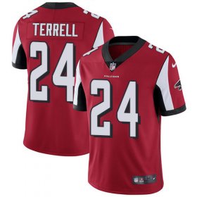 Wholesale Cheap Nike Falcons #24 A.J. Terrell Red Team Color Men\'s Stitched NFL Vapor Untouchable Limited Jersey