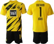 Wholesale Cheap Men 2020-2021 club Dortmund home 1 yellow Soccer Jerseys