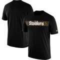 Wholesale Cheap Pittsburgh Steelers Nike Sideline Seismic Legend Performance T-Shirt Black