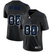 Wholesale Cheap Los Angeles Rams Custom Men's Nike Team Logo Dual Overlap Limited NFL Jersey Black