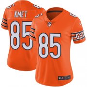 Wholesale Cheap Nike Bears #85 Cole Kmet Orange Women's Stitched NFL Limited Rush Jersey