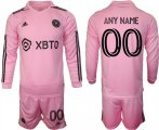 Cheap Men's Inter Miami CF Custom 2023-24 Pink Home Soccer Jersey Suit
