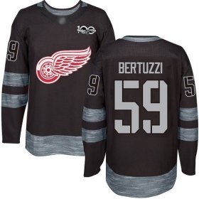 Wholesale Cheap Adidas Red Wings #59 Tyler Bertuzzi Black 1917-2017 100th Anniversary Stitched NHL Jersey