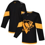 Wholesale Cheap adidas Penguins Blank Black 2019 NHL Stadium Series Authentic Stitched NHL Jersey