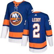 Wholesale Cheap Adidas Islanders #2 Nick Leddy Royal Blue Home Authentic Stitched NHL Jersey