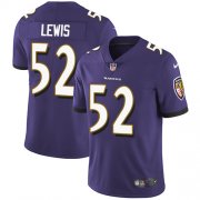Wholesale Cheap Nike Ravens #52 Ray Lewis Purple Team Color Men's Stitched NFL Vapor Untouchable Limited Jersey