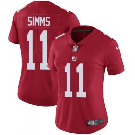Wholesale Cheap Nike Giants #11 Phil Simms Red Alternate Women\'s Stitched NFL Vapor Untouchable Limited Jersey