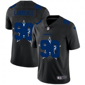 Wholesale Cheap Dallas Cowboys #90 Demarcus Lawrence Men\'s Nike Team Logo Dual Overlap Limited NFL Jersey Black