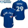 Wholesale Cheap Blue Jays #29 Devon Travis Blue Cool Base Stitched Youth MLB Jersey