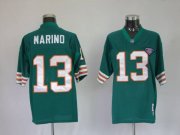 Wholesale Cheap Mitchell and Ness Dolphins 1984 Dan Marino #13 Green Stitched Team Color NFL Jersey