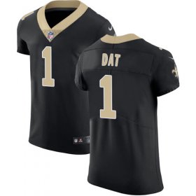 Wholesale Cheap Nike Saints #1 Who Dat Black Team Color Men\'s Stitched NFL Vapor Untouchable Elite Jersey