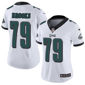 Wholesale Cheap Nike Eagles #79 Brandon Brooks White Women\'s Stitched NFL Vapor Untouchable Limited Jersey
