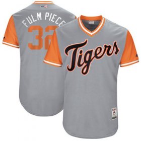 Wholesale Cheap Tigers #32 Michael Fulmer Gray \"Fulm Piece\" Players Weekend Authentic Stitched MLB Jersey