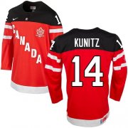 Wholesale Cheap Olympic CA. #14 Chris Kunitz Red 100th Anniversary Stitched NHL Jersey