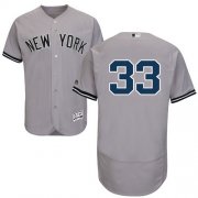 Wholesale Cheap Yankees #33 Greg Bird Grey Flexbase Authentic Collection Stitched MLB Jersey