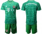 Wholesale Cheap Bayern Munchen Blank Green Goalkeeper Soccer Club Jersey