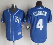 Wholesale Cheap Royals #4 Alex Gordon Blue Alternate 2 New Cool Base Stitched MLB Jersey
