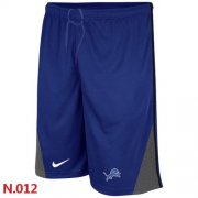 Wholesale Cheap Nike NFL Detroit Lions Classic Shorts Blue