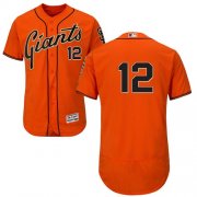 Wholesale Cheap Giants #12 Joe Panik Orange Flexbase Authentic Collection Stitched MLB Jersey