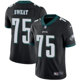 Wholesale Cheap Nike Eagles #75 Josh Sweat Black Alternate Men\'s Stitched NFL Vapor Untouchable Limited Jersey