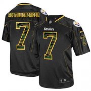 Wholesale Cheap Nike Steelers #7 Ben Roethlisberger Black Men's Stitched NFL Elite Camo Fashion Jersey