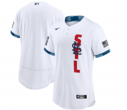 Wholesale Cheap Men's St. Louis Cardinals Blank 2021 White All-Star Flex Base Stitched MLB Jersey