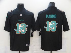 Wholesale Cheap Men\'s Miami Dolphins #13 Dan Marino Black 2020 Shadow Logo Vapor Untouchable Stitched NFL Nike Limited Jersey