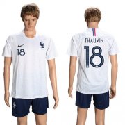 Wholesale Cheap France #18 Thauvin Away Soccer Country Jersey