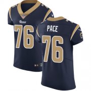 Wholesale Cheap Nike Rams #76 Orlando Pace Navy Blue Team Color Men's Stitched NFL Vapor Untouchable Elite Jersey