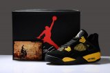 Wholesale Cheap Air Jordan IV New Shoes Yellow/Black