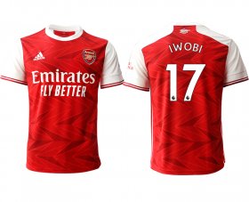 Wholesale Cheap Men 2020-2021 club Arsenal home aaa version 17 red Soccer Jerseys