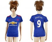 Wholesale Cheap Women's Manchester United #9 Martial Away Soccer Club Jersey