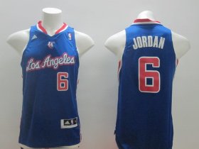 Wholesale Cheap Los Angeles Clippers #6 DeAndre Jordan Revolution 30 Swingman Blue Jersey